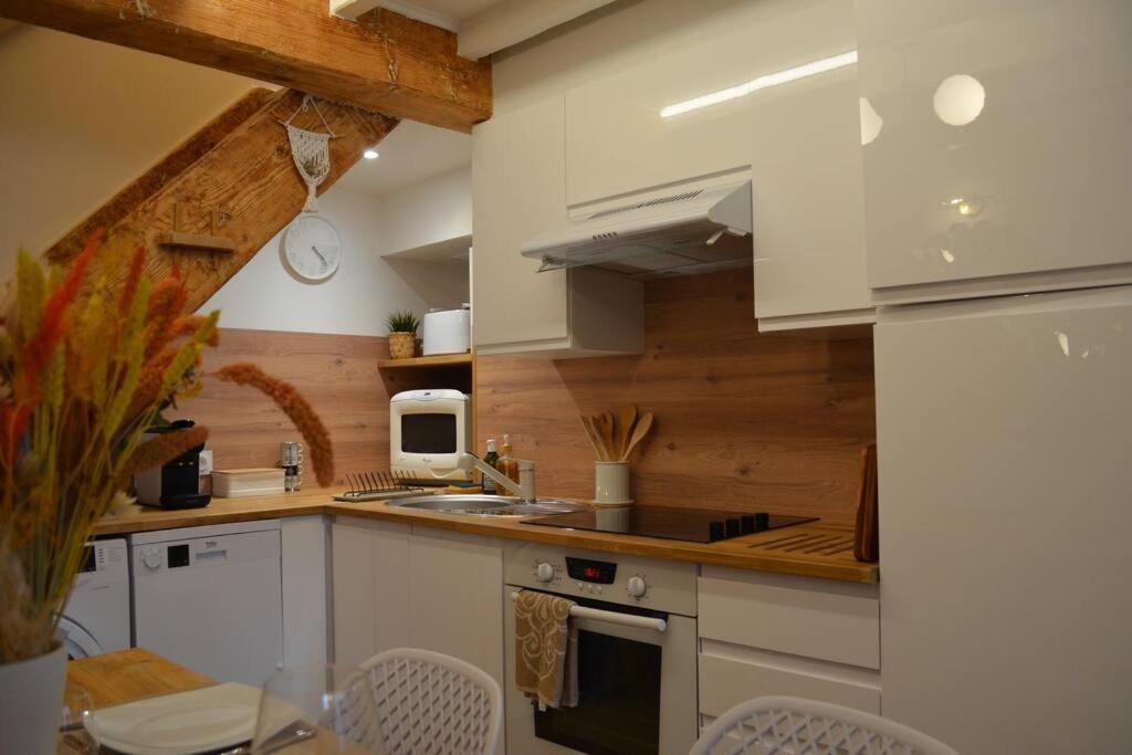 Charmant Appartement - Proche Chateau Cite Carcasona Exterior foto